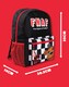 image 3 of Five Nights at Freddy's Backpack | Black Rucksack with Adjustable Straps | Practical & Organised Luggage Sports School Bag For Girls & Boys | FNAF Game Series Movie Merchandise Gifts for Kids & Teens | Black | Black