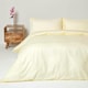 image 2 of Homescapes Pastel Yellow Egyptian Cotton Duvet Cover and Pillowcases 330 TC, Super King
