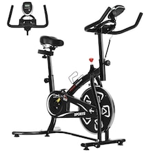 HOMCOM Exercise Training Bike Indoor Cycling Bicycle Trainer LCD Monitor