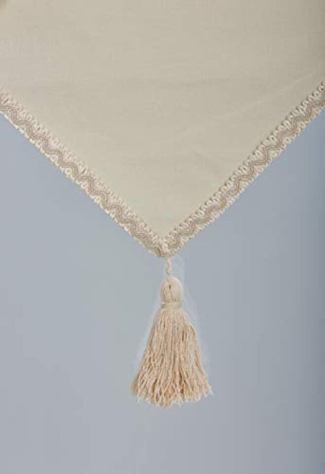 image 1 of 60cm Made to Measure Triangle Edge Linen Roller Blinds