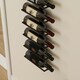 image 8 of HOMCOM Wall Mount Wine Rack, Wall Wine Rack for 10 Wine Bottles, Black