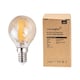 image 1 of ValueLights 4 Pack Filament E14 Amber Tinted Golfball Light Bulbs | Clear