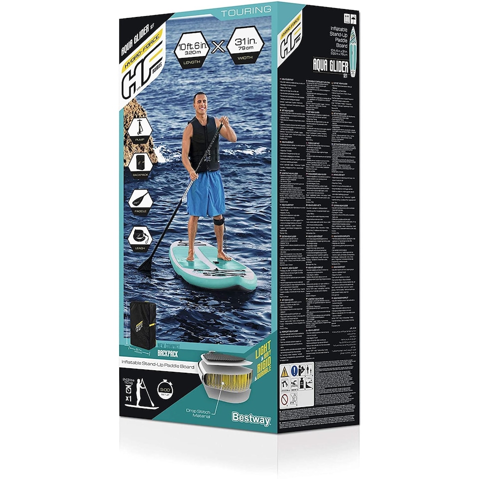 image 1 of Bestway Hydroforce Aqua Glider 10 ft 6 SUP Paddleboard