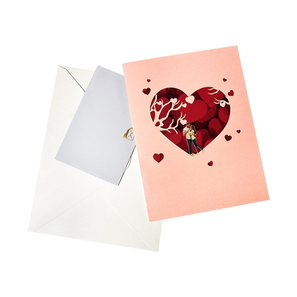 image 1 of Heart Tree 3D Pop Up Greeting Card