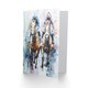 image 2 of Jockeys Horse racing Racehorses Modern Pastel Him Her Birthday Card