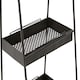 image 3 of Lexa Black Metal Storage Rack Black