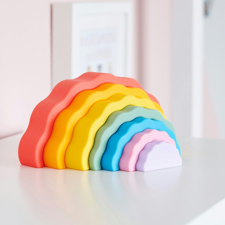 image 1 of SiliSoft® Wobble Rainbow (Rainbow)