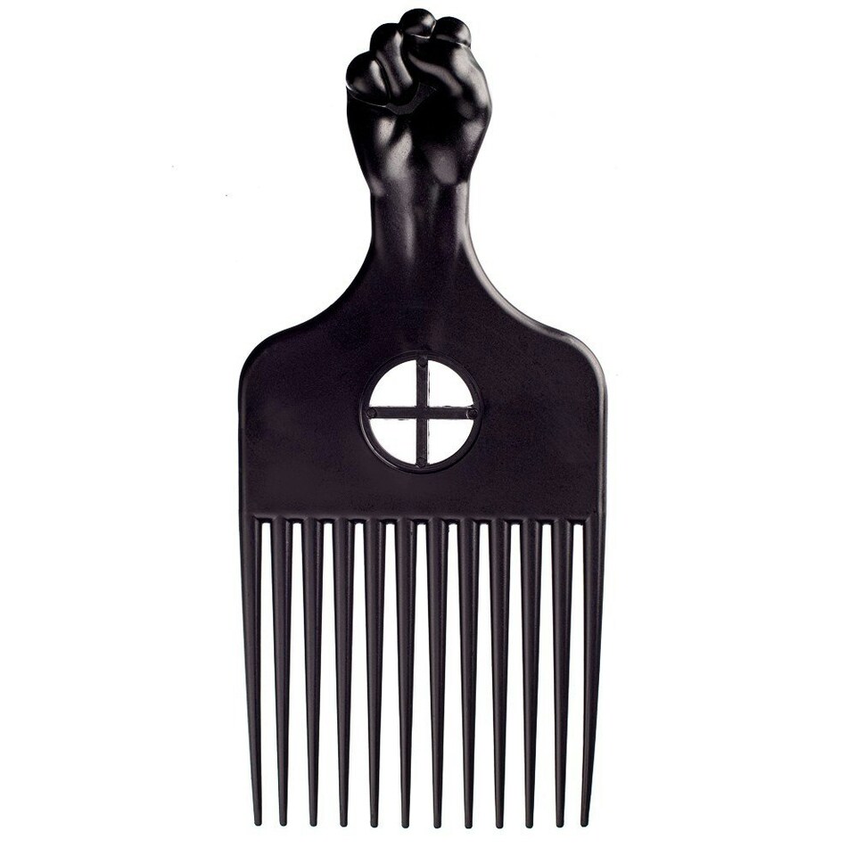 image 1 of Kobe Fist Plastic-Prong Afro Comb
