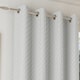 image 3 of Enhanced Living Tokyo Grey 46 x 54 inch (117x137cm) Eyelet Thermal Noise Reducing Dim Out Curtains (PAIR)