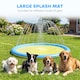 image 3 of PawHut 150 cm Splash Pad Sprinkler for Pets Dog Non-slip Outdoor Yellow