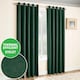 image 1 of Enhanced Living Vogue Green 90 x 54 inch (229x137cm) Eyelet Thermal Noise reducing Dim Out Curtains (PAIR)