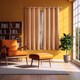 image 6 of Orange Lined Blackout Eyelet Curtains - 46 x 63 Inch Drop - 2 Panel | Orange | One Size