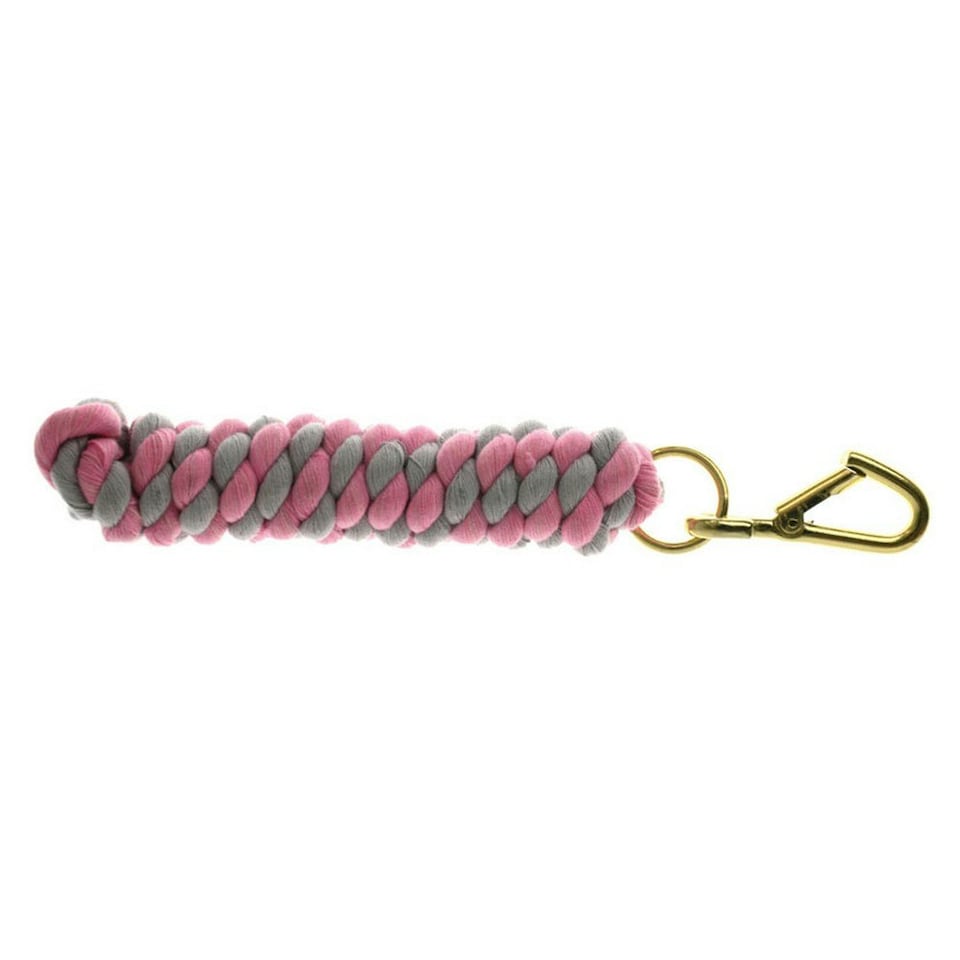 Hy Two Tone Twisted Lead Rope - Pink/Grey - 2.2 metres