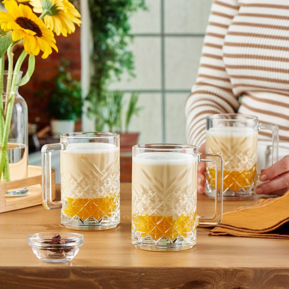 image 1 of Glass Mugs Cups 315ml | Clear | 2