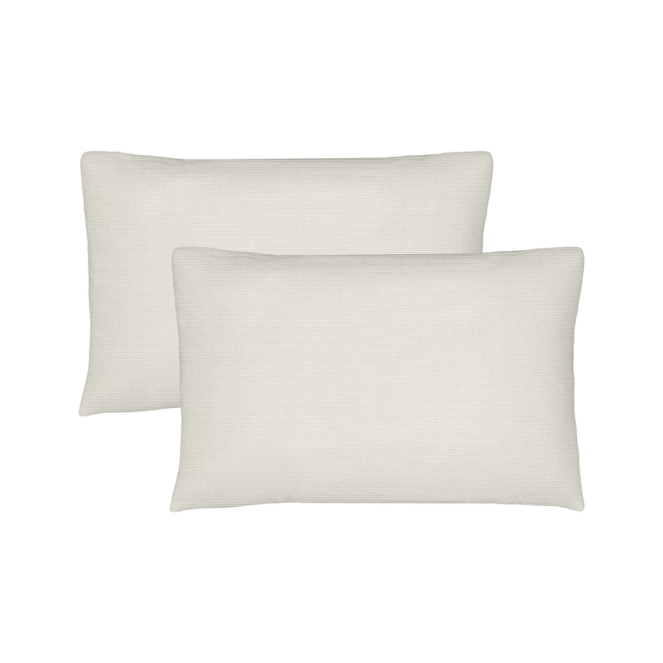 image 1 of Covers&All Sunbrella Lumbar Pillows Set of 2, Rectangle 12 in x 18 in, Canvas Natural