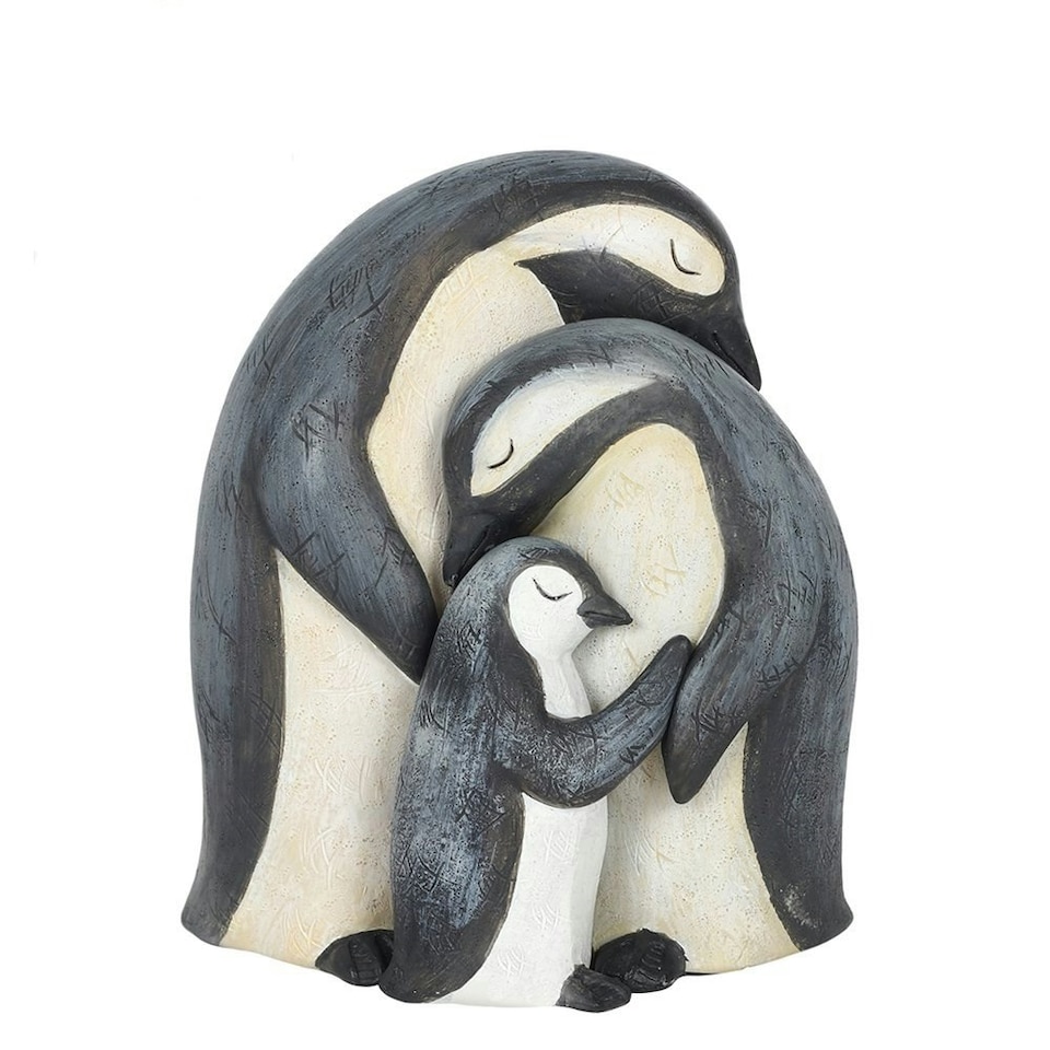 image 1 of Something Different Penguin Family Ornament - Grey/White - One Size