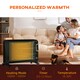 image 9 of HOMCOM Mica Electric Space Heater, Portable Heater, 2 Heat Settings, Black