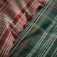image 3 of D & D Bennet Check Duvet Cover Set Green