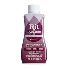 Rit DyeMore Liquid Colour Dye for Synthetic, Polyester, Nylon and Acrylic 7oz | Red | Plum Berry