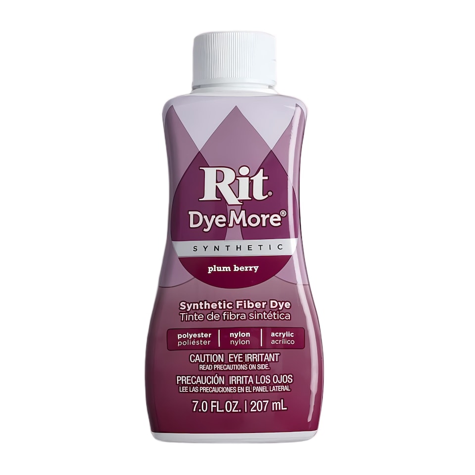 image 1 of Rit DyeMore Liquid Colour Dye for Synthetic, Polyester, Nylon and Acrylic 7oz | Red | Plum Berry