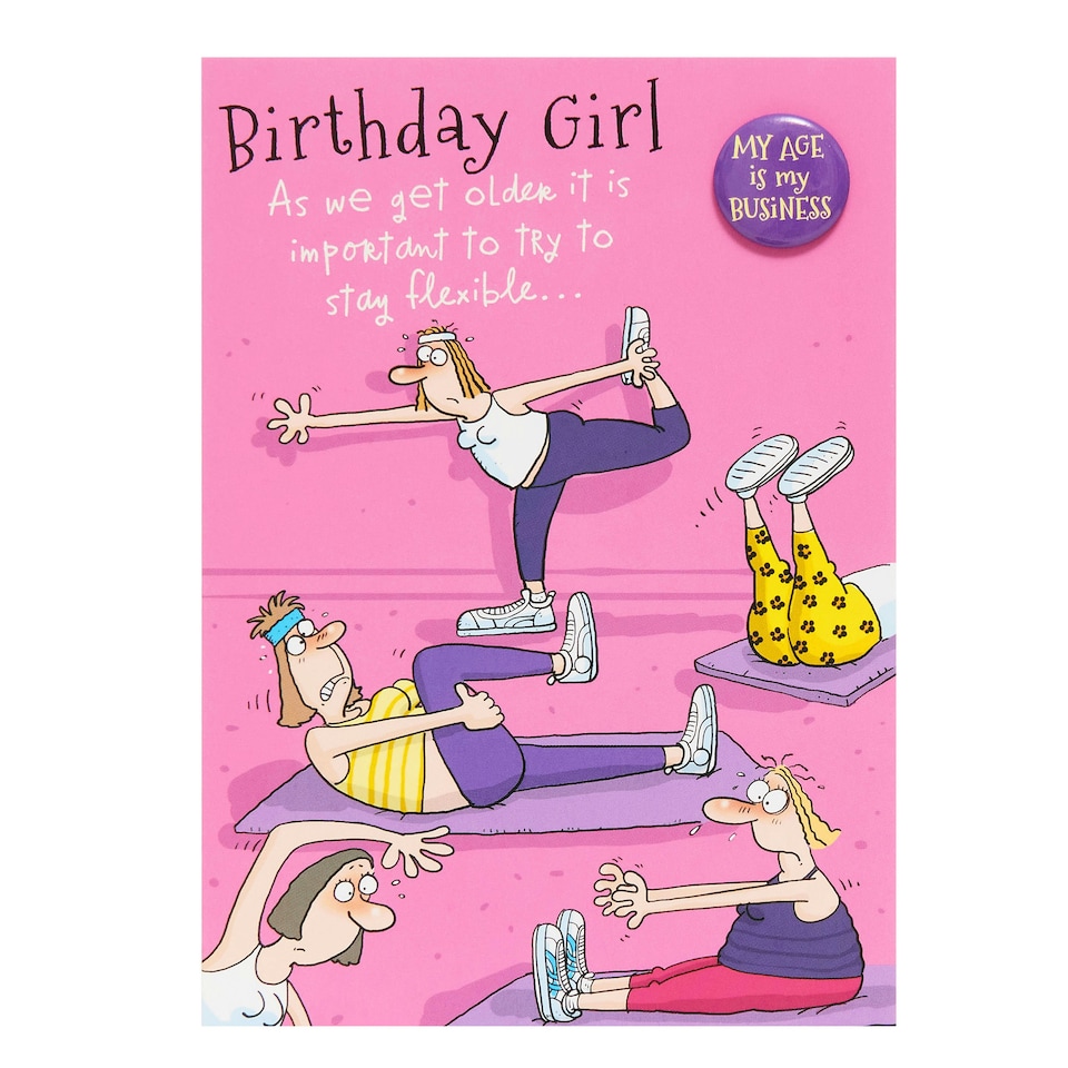 image 1 of Birthday Card for Her/Friend | Funny Flexible Design