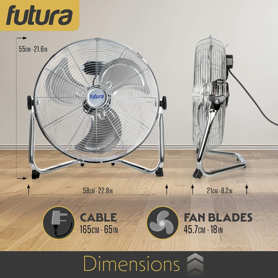 image 1 of Futura 20 inch Electric High Velocity Floor Fan