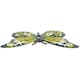 image 3 of Set of 8 Yellow Small Metal Butterflies Garden/Home Wall Art Ornament
