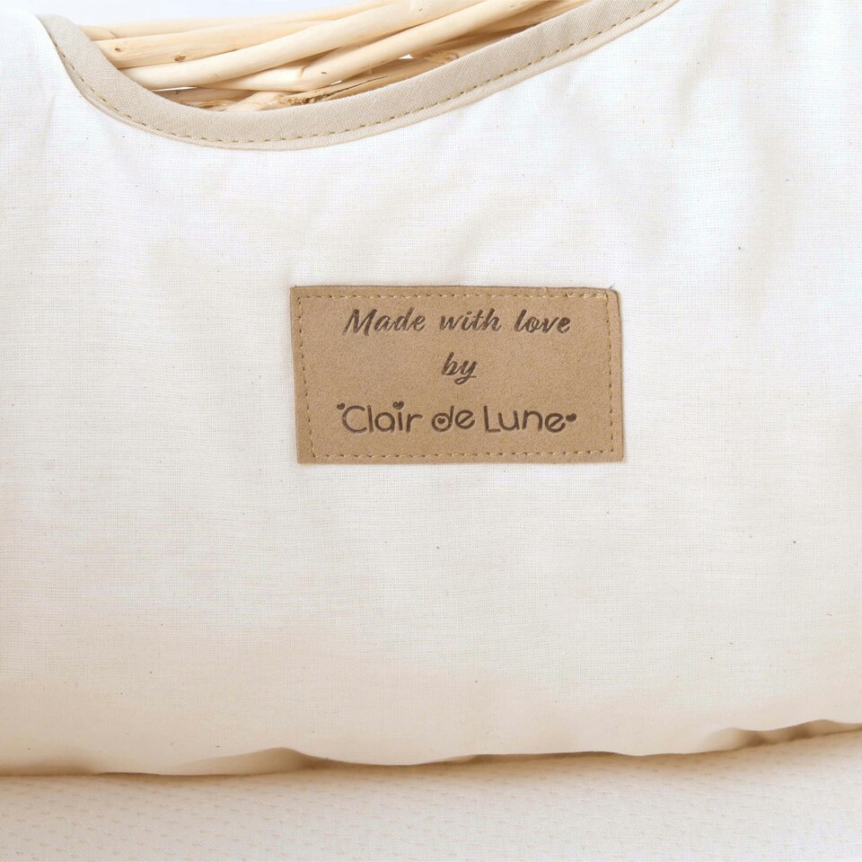 image 1 of Clair de Lune Organic Noah Pod With Rocking Stand - Cream