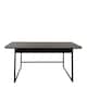 image 2 of Darlington Console Table With Open Shelf and Oak Top in Black