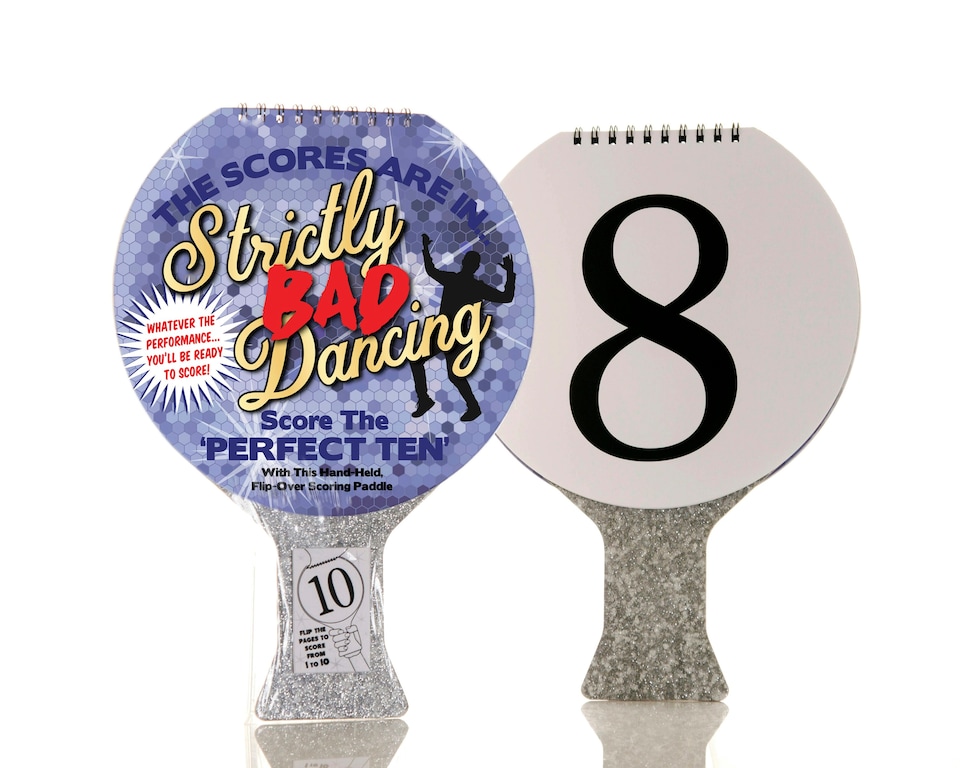 image 1 of Strictly Bad Dancing Scoring Paddle - Score The Perfect Ten