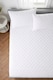 image 4 of Cotton Percale Fitted Mattress & Pillow Protector (White)