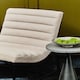 image 3 of Interiors by Premier Ivory Velvet Cocktail Chair Cream