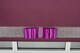 image 3 of FURNISHED Blackout Roller Blinds with Diamante Trim and Bow Cut to Size | Purple | Aubergine | (W) 120cm x (L) 165cm