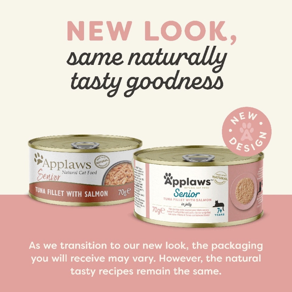 image 1 of Applaws Senior Cat Tuna With Salmon 70g (Pack of 24)