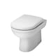 image 1 of Round Back to Wall Toilet Pan   - 395mm x 360mm x 540mm