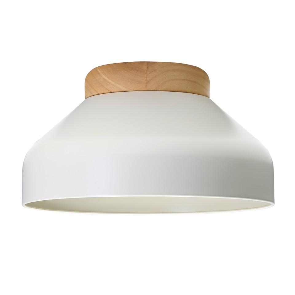 image 1 of Contemporary Scandinavian Designed Semi Flush Ceiling Light in Muted Dove Grey | Grey