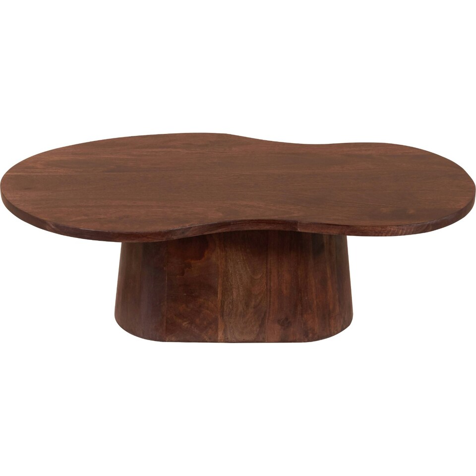 image 1 of Nolan Solid Wood Coffee Table Brown