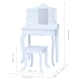 image 3 of Teamson Kids Little Princess Anna Medium Play Vanity, White