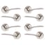4x Polished Nickel Rose