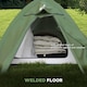 image 9 of Outsunny Double Layer Camping Tent for 1-2 Man, 2000mm Waterproof, Green