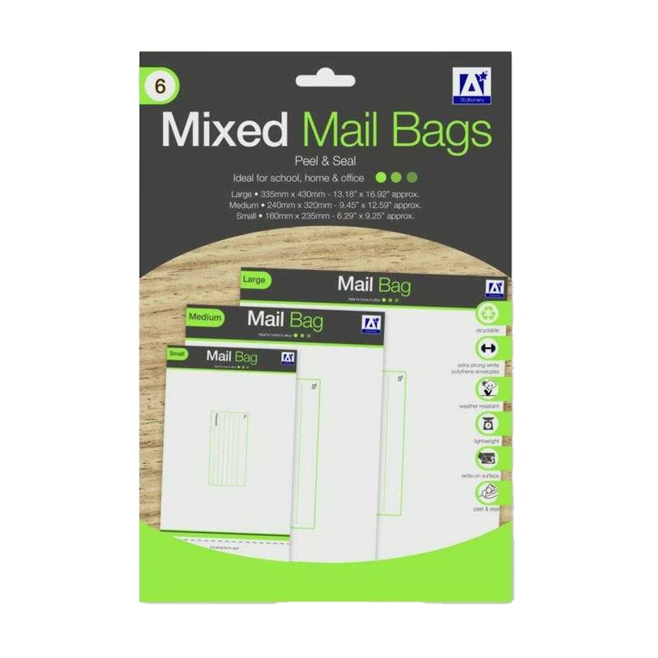 IG Design Mailing Bags | White | White | One Size | 1