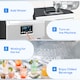 image 8 of HOMCOM Commercial Ice Maker with 4kg Ice Storage for Home Restaurant | Silver