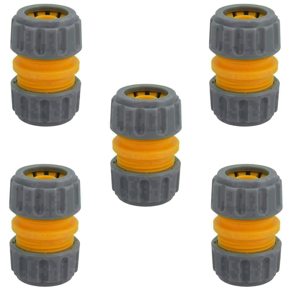 image 1 of Hozelock Hose Pipe Repair Joiner Mender Connector Fitting 12.5mm Female 5PK