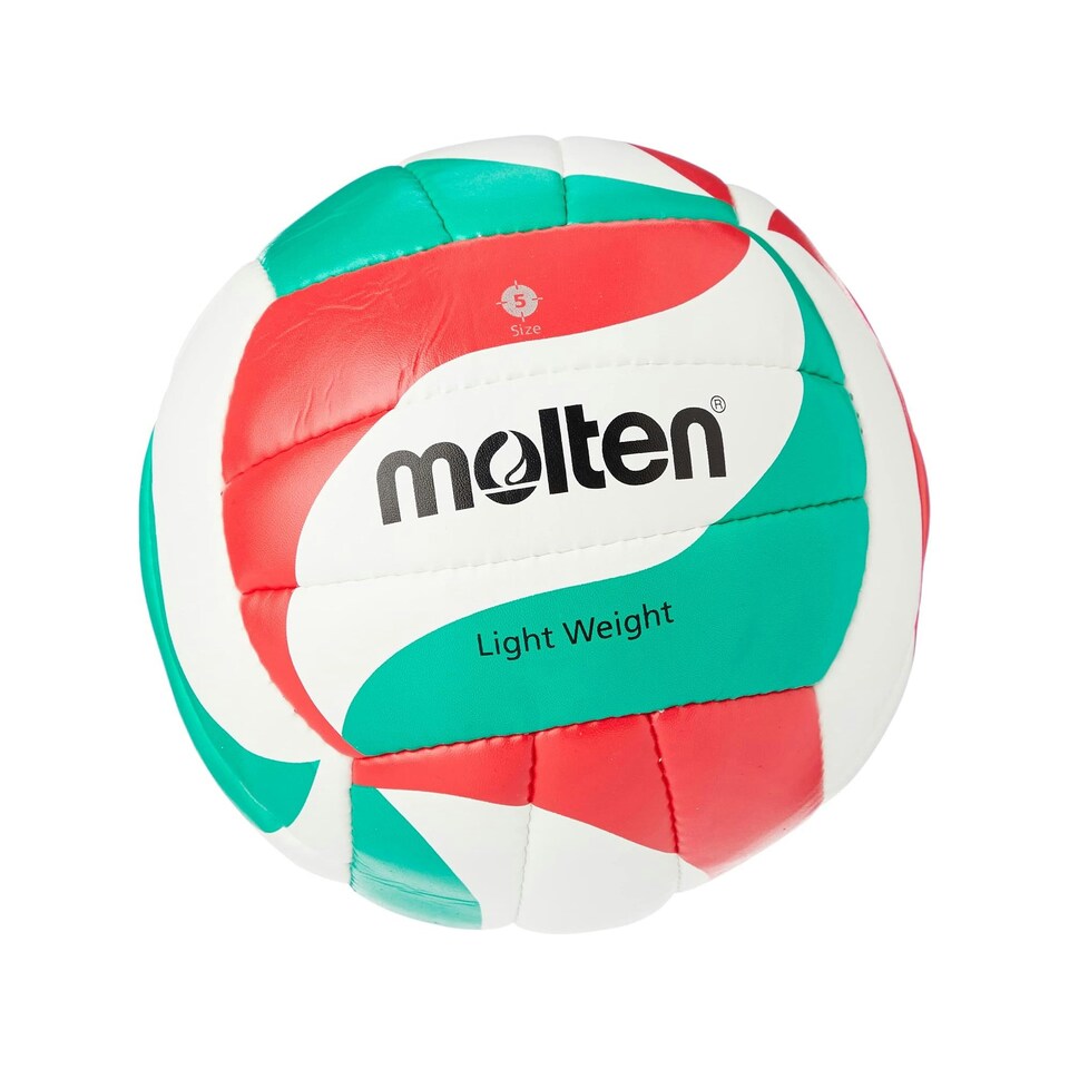 Molten V5M1800-L Volleyball - White/Green/Red - 5