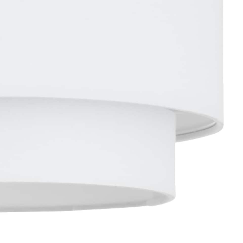 image 1 of First Choice Lighting White 2 Tier Ceiling Light Shade White