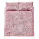 image 5 of Cuddly Deep Pile Faux Fur Duvet Cover Set | Pink | Blush Pink
