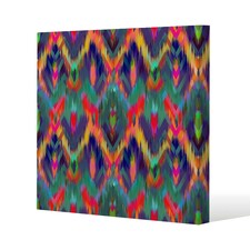 Abstract ethnic ikat pattern (Canvas Print) 127 x 127 x 4cm