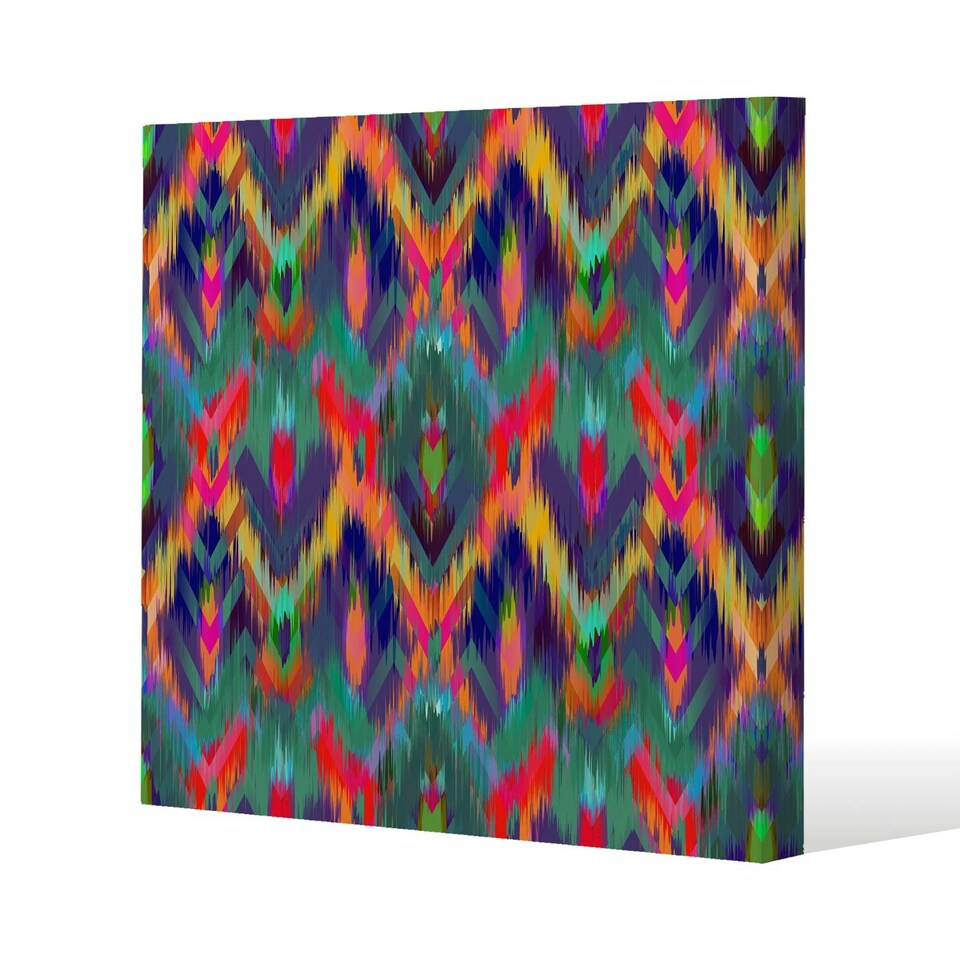 image 1 of Abstract ethnic ikat pattern (Canvas Print) 127 x 127 x 4cm