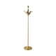 image 1 of ValueLights Christina Gold Palm Leaf Detail Single Stem Floor Lamp Base | Gold