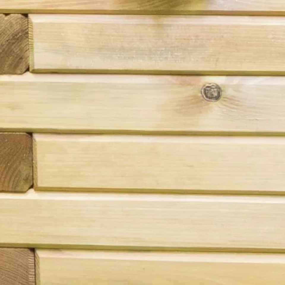 image 1 of Primrose Rectangle Pine Wood Raised Trough Outdoor Patio Planter 1.8m